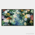 ARTOVITAS River of Blooms – Textured Palette Knife Abstract Floral Painting - image 1