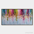 ARTOVITAS Petal Rain – Heavy Texture Impasto Floral Abstract Painting - image 1