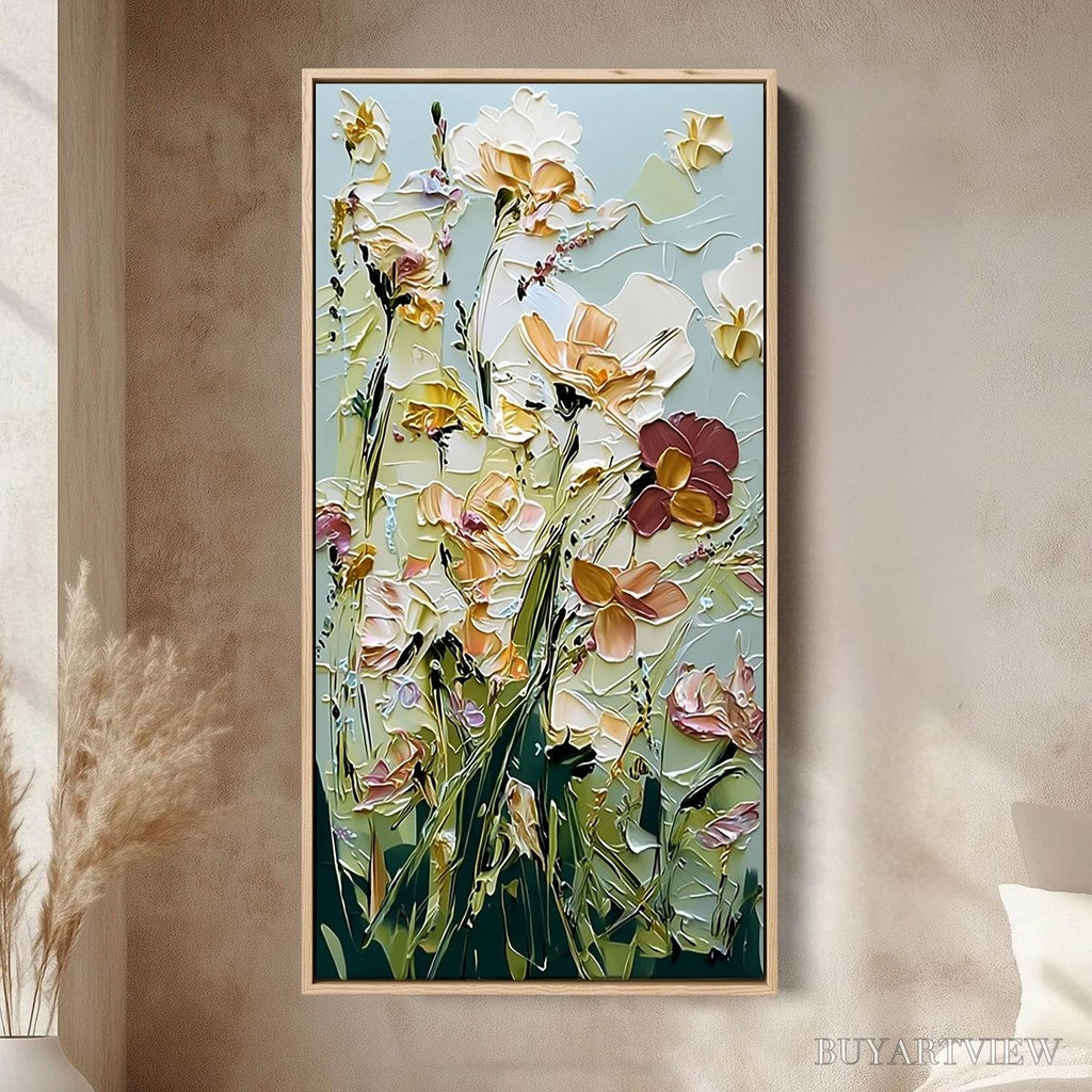 ARTOVITAS Garden Serenade Impasto Floral Painting | Textured Oil - image 2