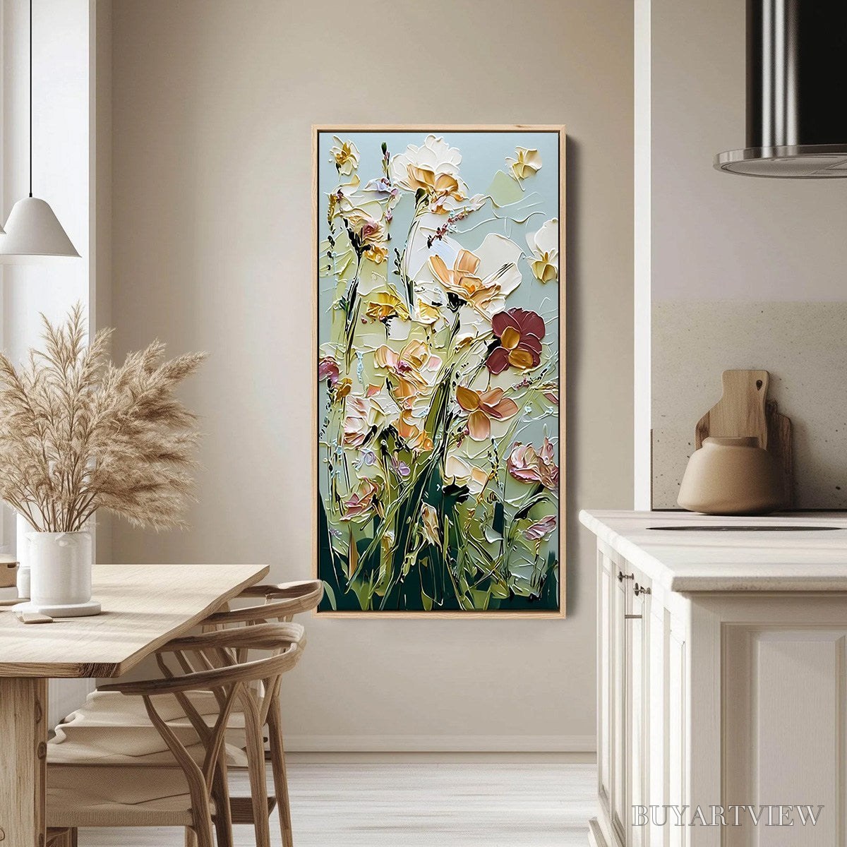 ARTOVITAS Garden Serenade Impasto Floral Painting | Textured Oil - image 4