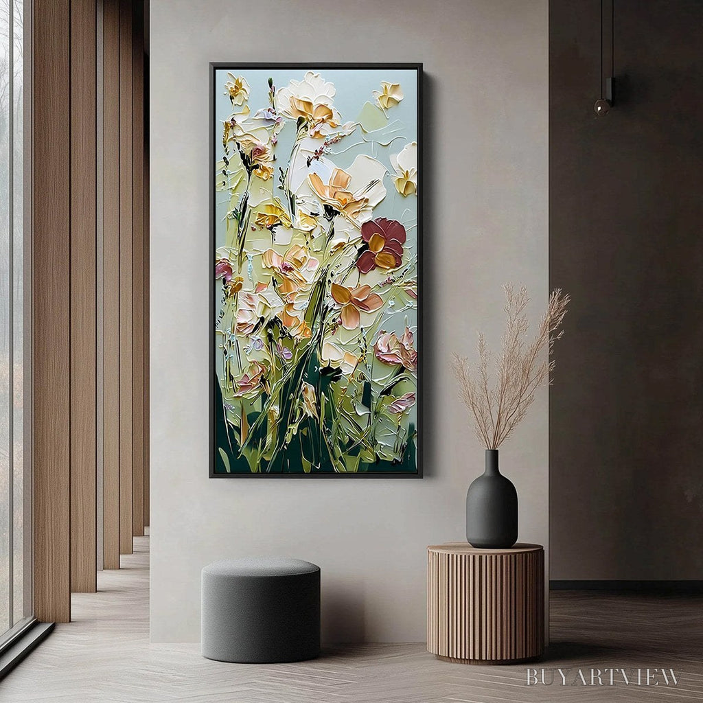 ARTOVITAS Garden Serenade Impasto Floral Painting | Textured Oil - image 6