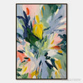 ARTOVITAS Wildflower Symphony – Colorful Textured Abstract Floral Oil Painting - image 1
