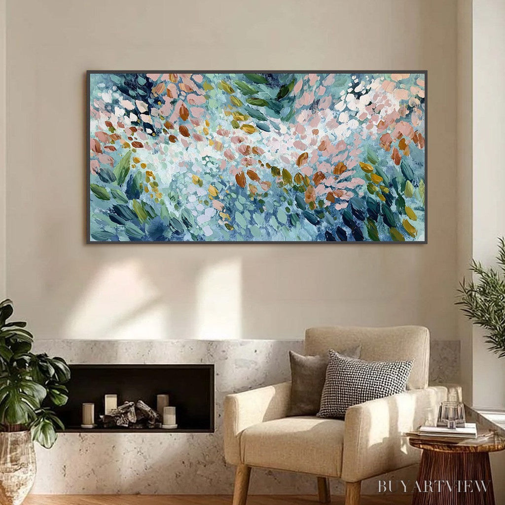 ARTOVITAS Petal Cascade – Colorful Abstract Floral Impasto - image 2