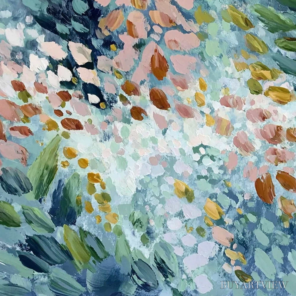 ARTOVITAS Petal Cascade – Colorful Abstract Floral Impasto - image 3