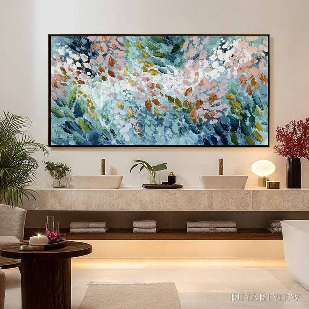 ARTOVITAS Petal Cascade – Colorful Abstract Floral Impasto - image 4