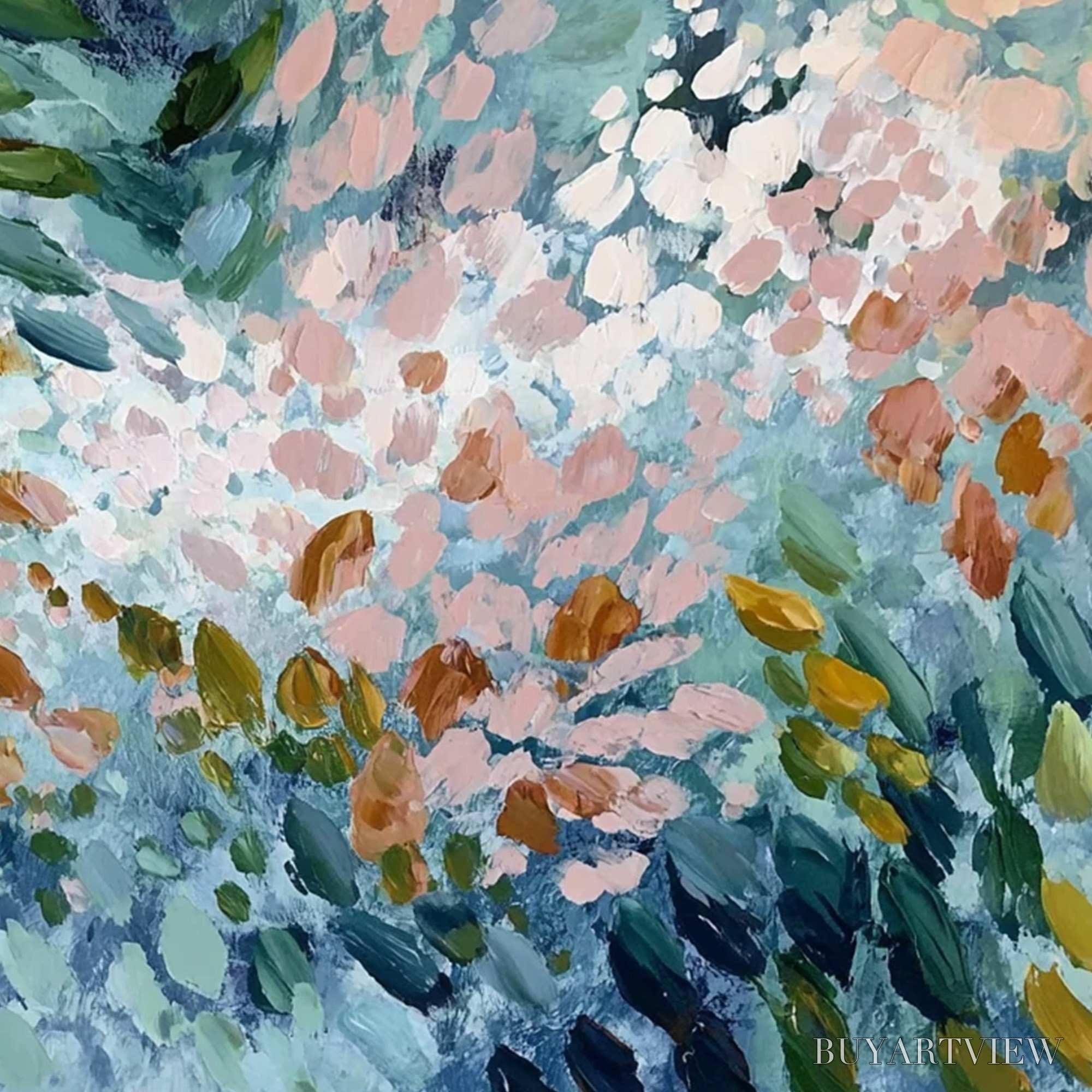 ARTOVITAS Petal Cascade – Colorful Abstract Floral Impasto - image 5