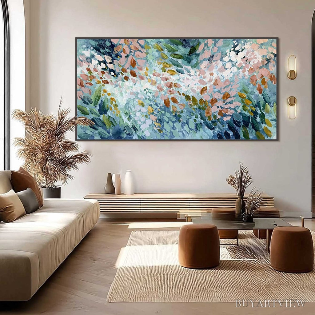ARTOVITAS Petal Cascade – Colorful Abstract Floral Impasto - image 6