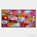 ARTOVITAS Carnival of Colors – Large Colorful Abstract Painting for Modern Wall Decor - image 1