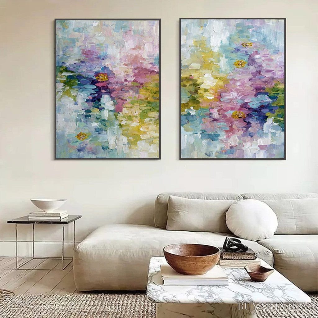 ARTOVITAS Garden Reverie – Colorful Abstract Floral Impasto Painting Set - image 6