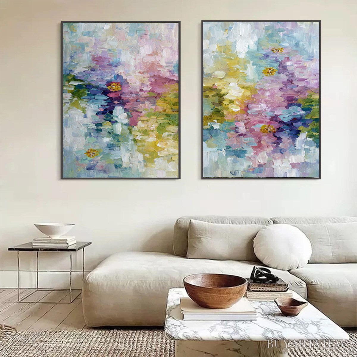 ARTOVITAS Garden Reverie – Colorful Abstract Floral Impasto Painting Set - image 6