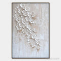 ARTOVITAS Blossom Cascade – Textured Wabi Sabi 3D Flower Painting - image 1