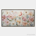 ARTOVITAS Bloom Whisper – Textured Pastel Floral Oil Painting - image 1