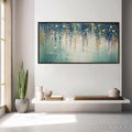 ARTOVITAS Ready to Ship | Cascade – Panoramic Floral and Butterfly Oil Painting - image 1