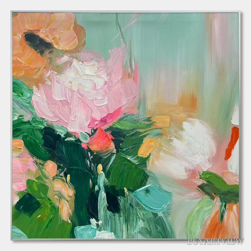 ARTOVITAS Ready to Ship | Blooming Romance – Impressionistic Floral Oil Painting - image 2