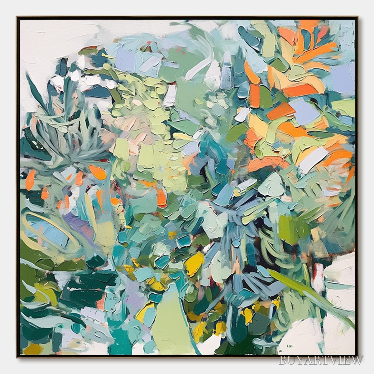 ARTOVITAS Botanical Rhapsody – Abstract Impressionist Floral Painting - image 1