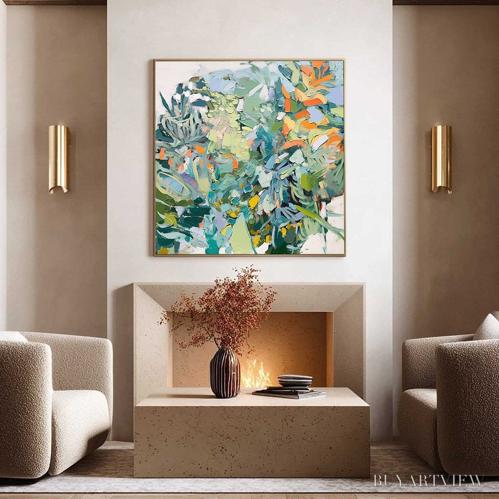 ARTOVITAS Botanical Rhapsody – Abstract Impressionist Floral Painting - image 2