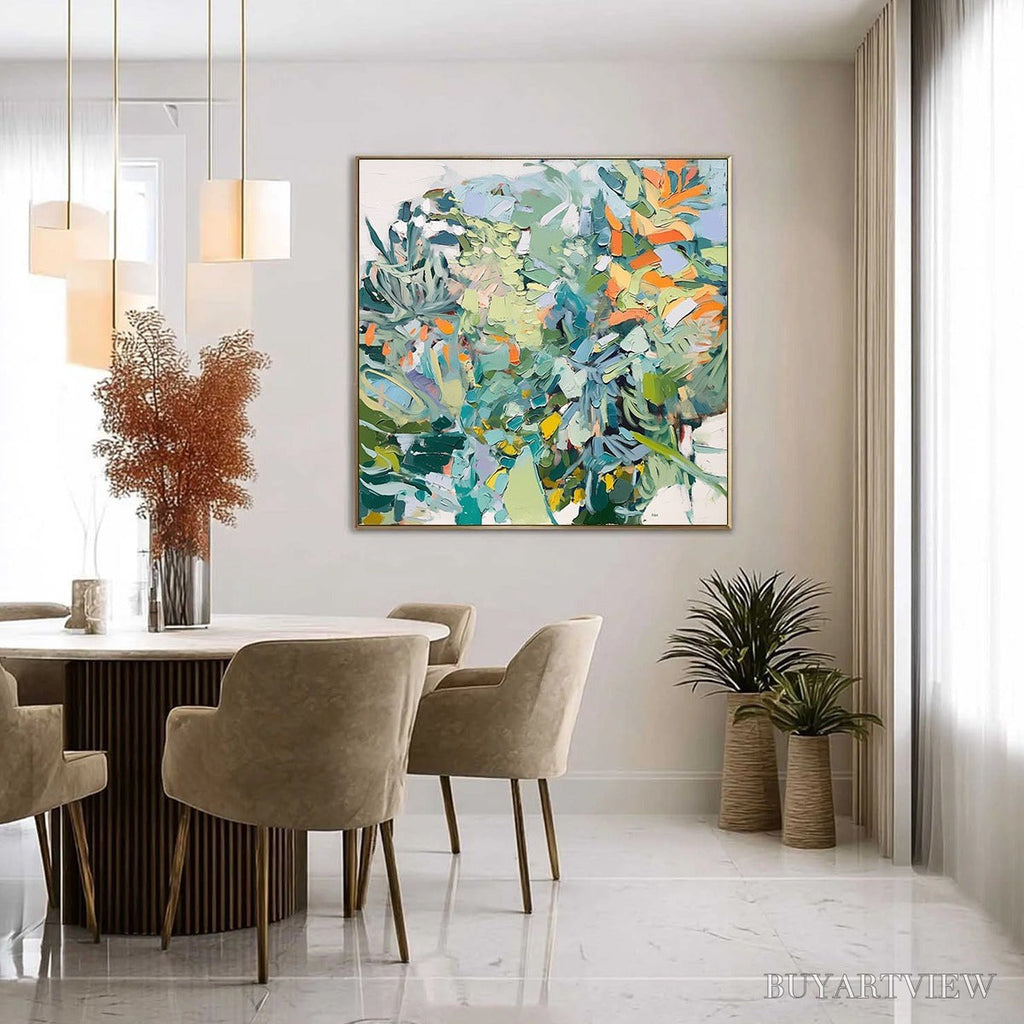 ARTOVITAS Botanical Rhapsody – Abstract Impressionist Floral Painting - image 3