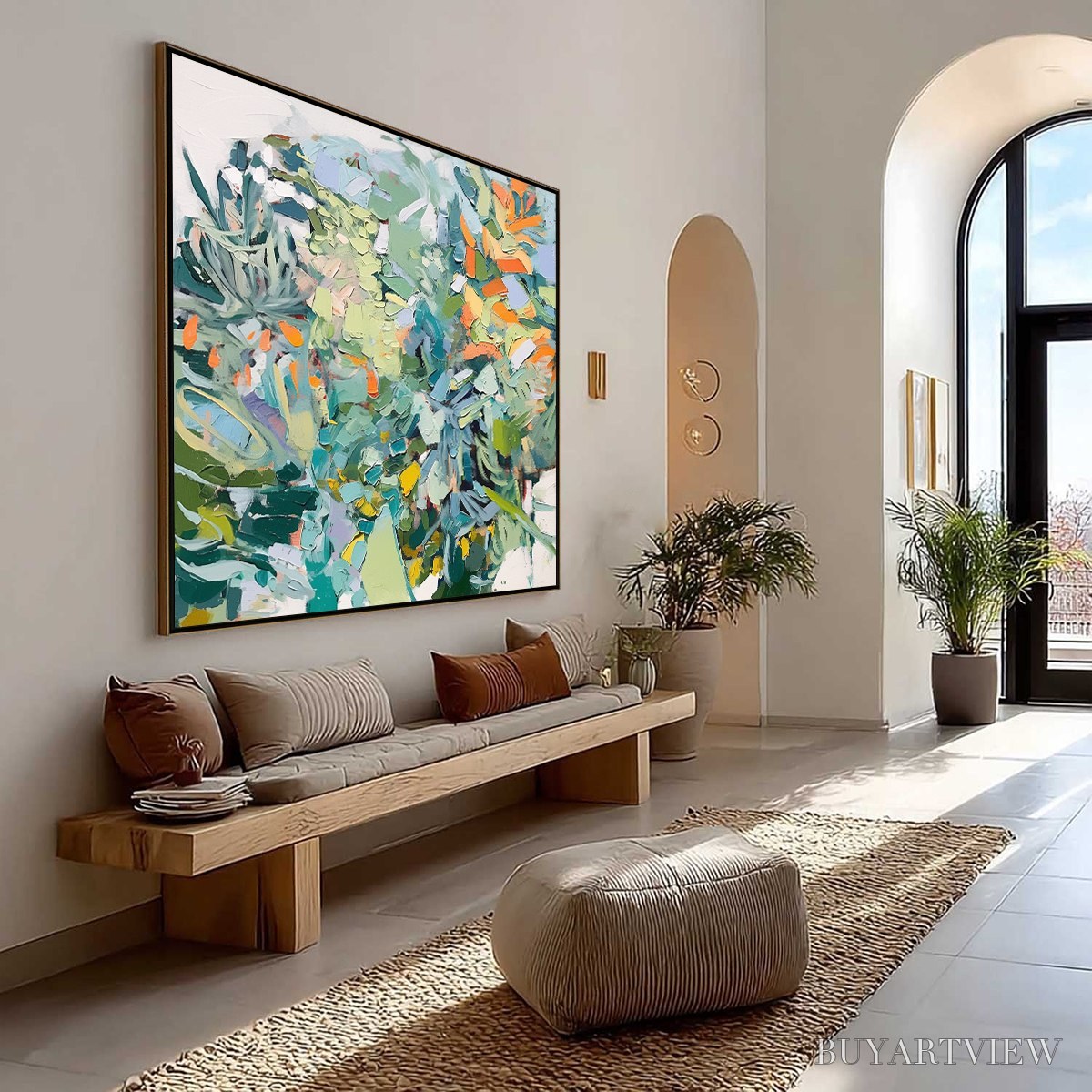 ARTOVITAS Botanical Rhapsody – Abstract Impressionist Floral Painting - image 5