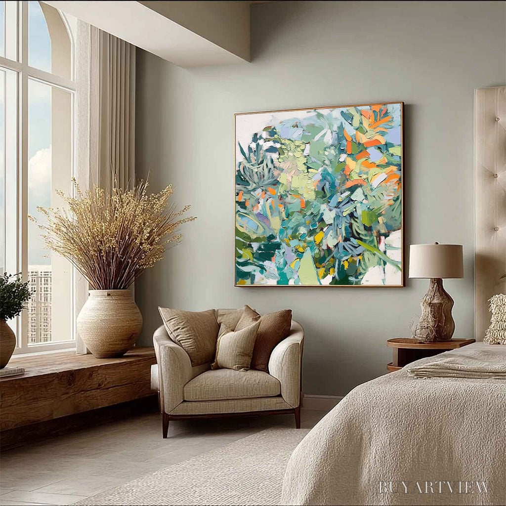 ARTOVITAS Botanical Rhapsody – Abstract Impressionist Floral Painting - image 6