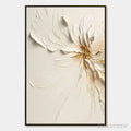 ARTOVITAS Golden Heart – Textured Impasto Abstract Floral Painting - image 1