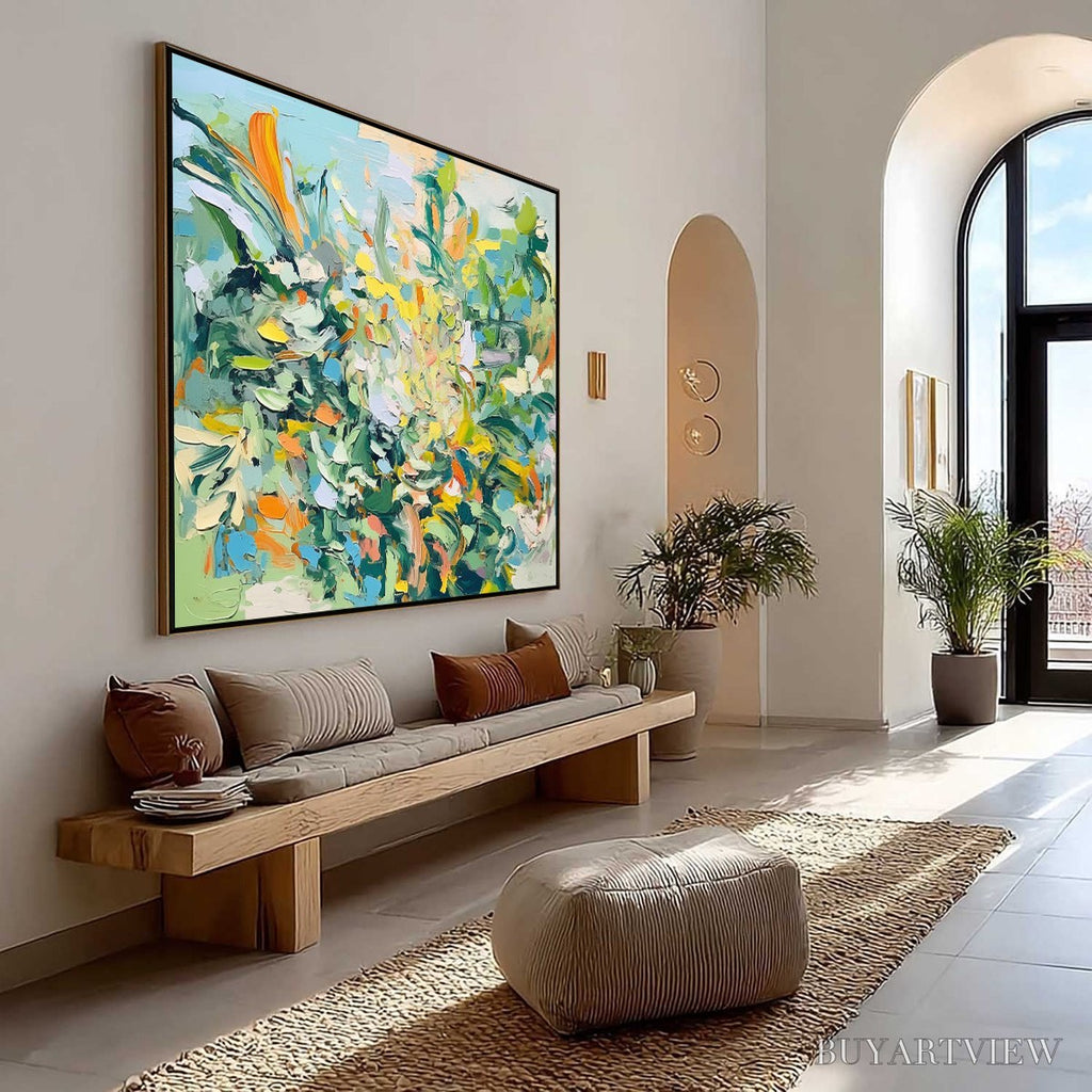 ARTOVITAS Botanical Whirl – Abstract Impressionist Floral Painting - image 4