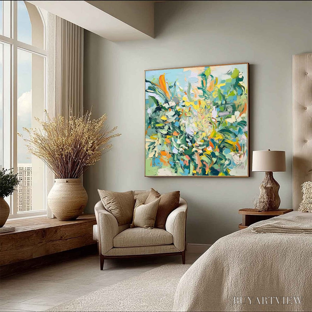 ARTOVITAS Botanical Whirl – Abstract Impressionist Floral Painting - image 6