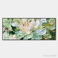 ARTOVITAS Verdant Bloom – Textured Abstract Floral Painting - image 1