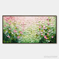 ARTOVITAS Blossom Drift – Palette Knife Floral Impasto Painting - image 1