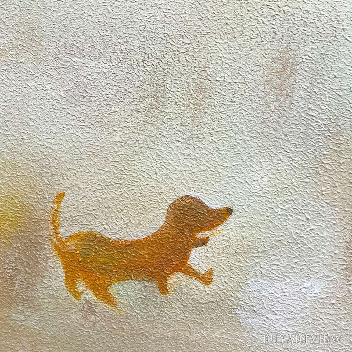 ARTOVITAS Afternoon Stroll – Minimalist Figurative Oil Painting - image 3