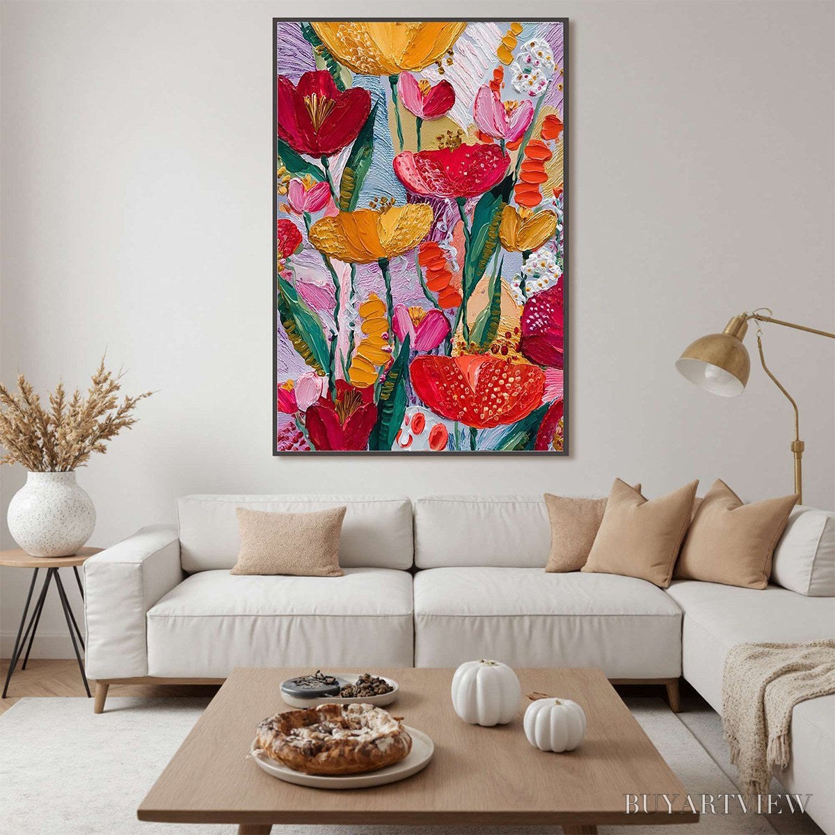 ARTOVITAS Garden Melody – Textured Impasto Floral Oil Painting - image 2