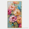 ARTOVITAS Sweet Peony Rhapsody – Textured Impasto Floral Oil Painting - image 1