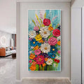 ARTOVITAS Summer Bouquet – Colorful Floral Impasto Oil Painting - image 1