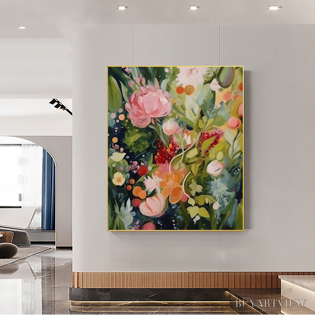 ARTOVITAS Blooming Rhapsody – Textured Floral Oil Painting - image 5