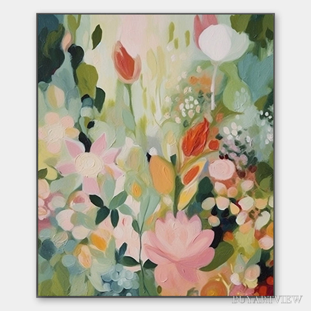 ARTOVITAS Secret Garden – Dreamy Floral Oil Painting - image 1