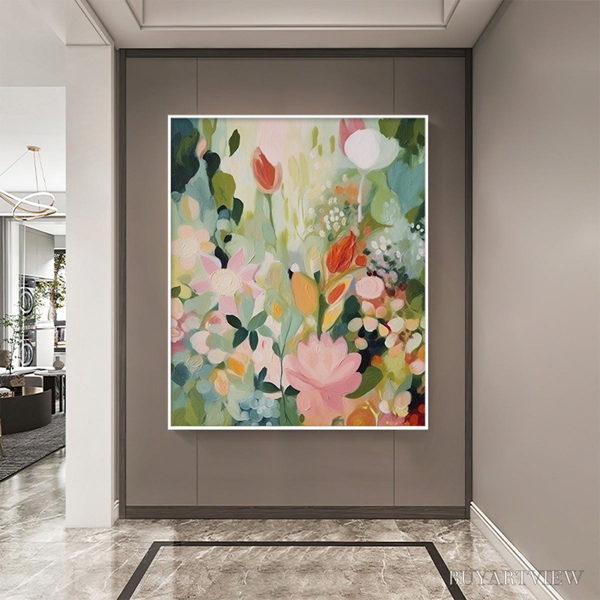 ARTOVITAS Secret Garden – Dreamy Floral Oil Painting - image 6