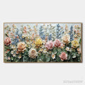 ARTOVITAS Garden Rhapsody – Textured Floral Oil Painting - image 1