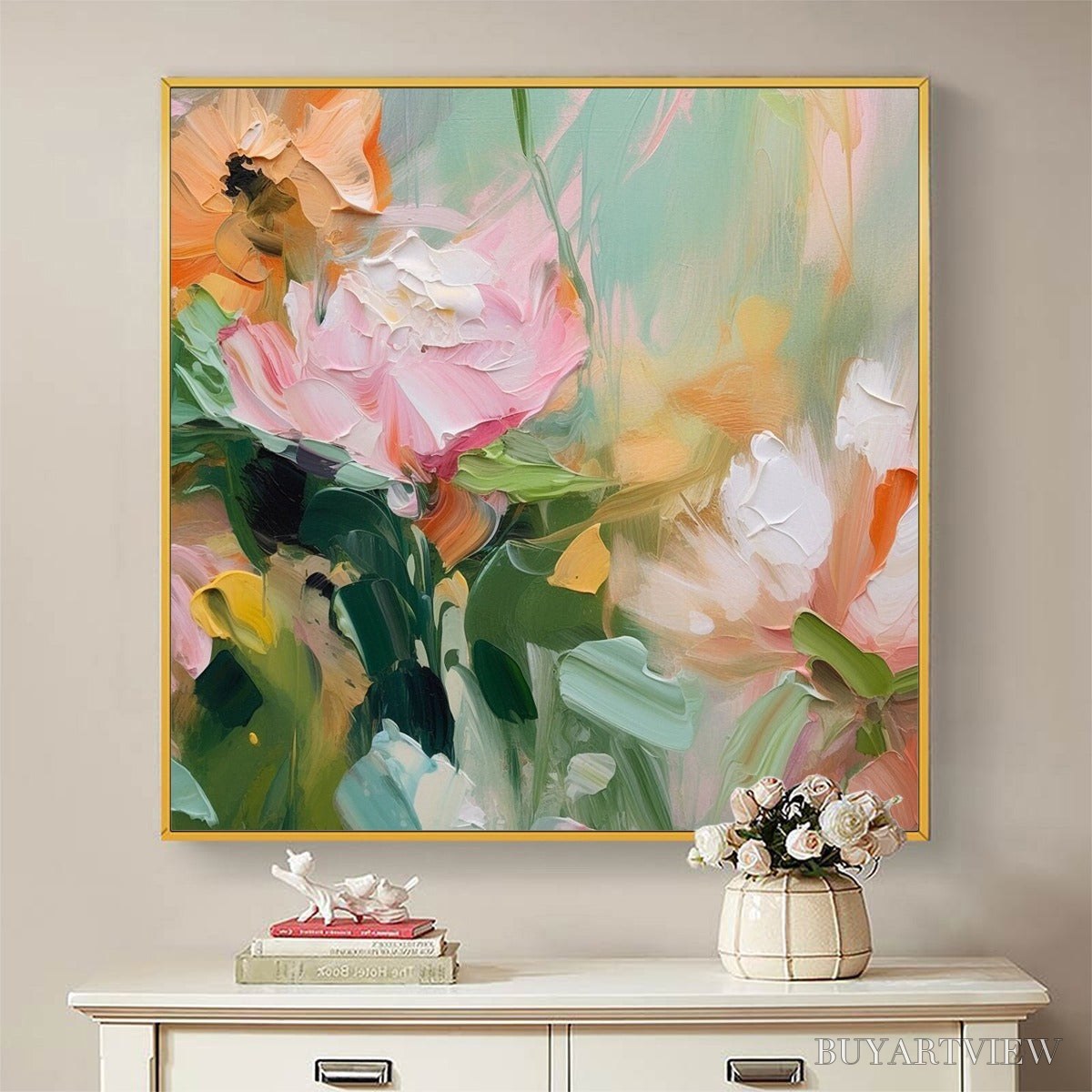 ARTOVITAS Blooming Romance – Impressionistic Floral Oil Painting - image 2