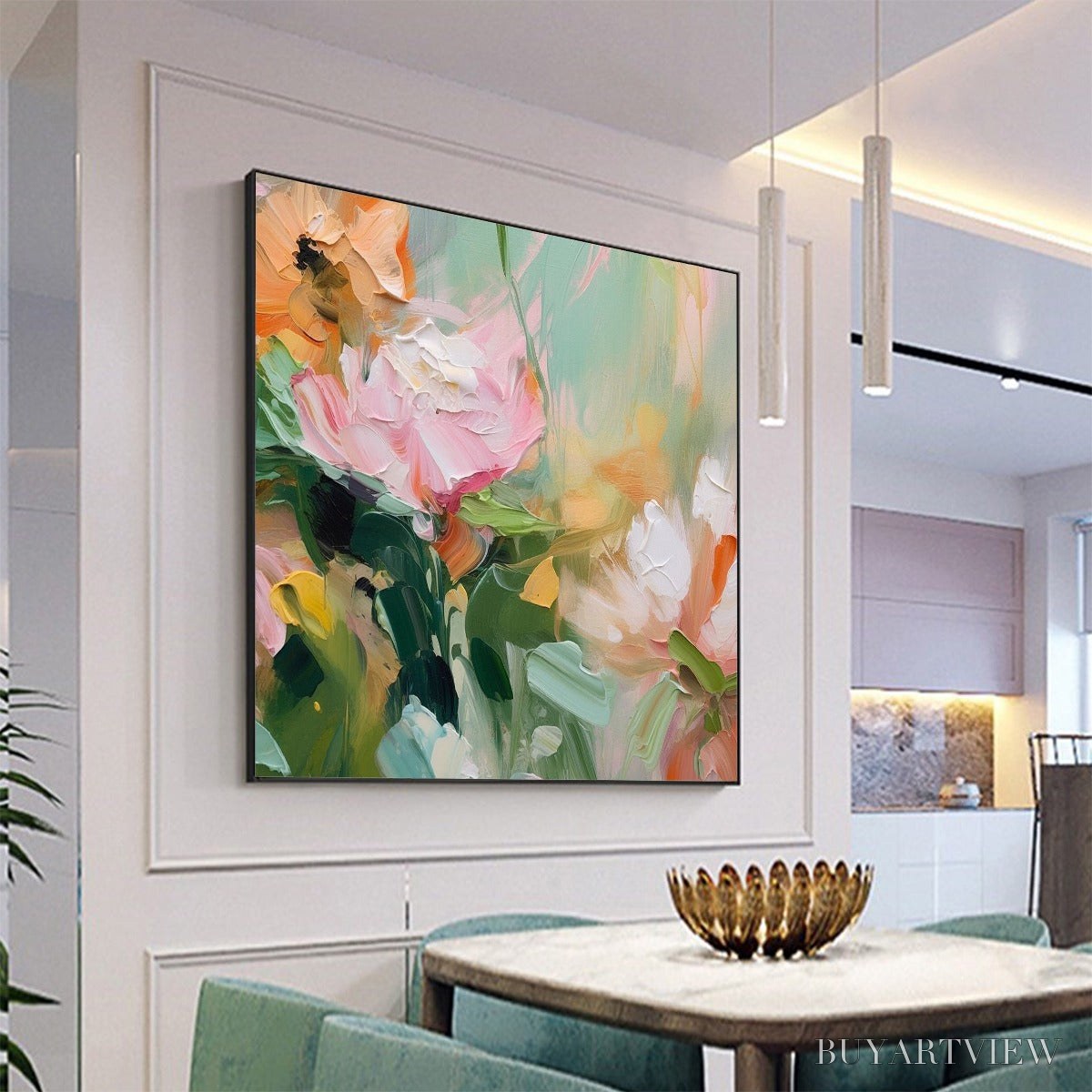 ARTOVITAS Blooming Romance – Impressionistic Floral Oil Painting - image 4