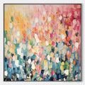 ARTOVITAS Wild Bloom – Textured Abstract Colorful Floral Landscape Oil Painting - image 1