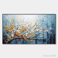 ARTOVITAS Blossoming Branch – Textured Floral Oil Painting - image 1