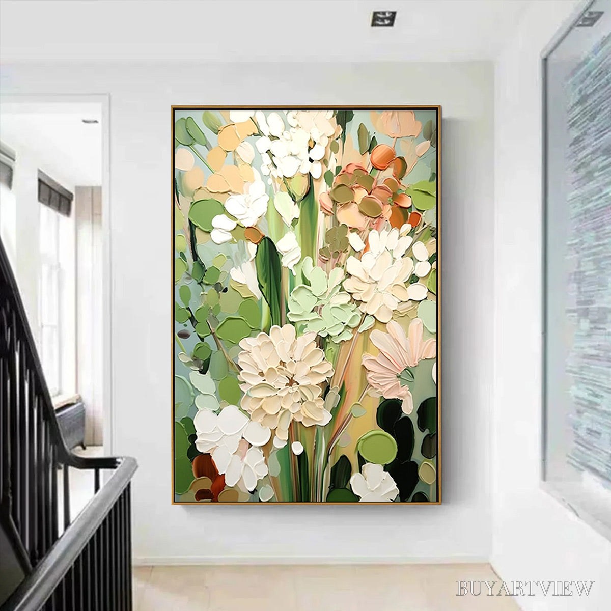 ARTOVITAS Serene Blossoms – Impressionist Floral Oil Painting - image 2
