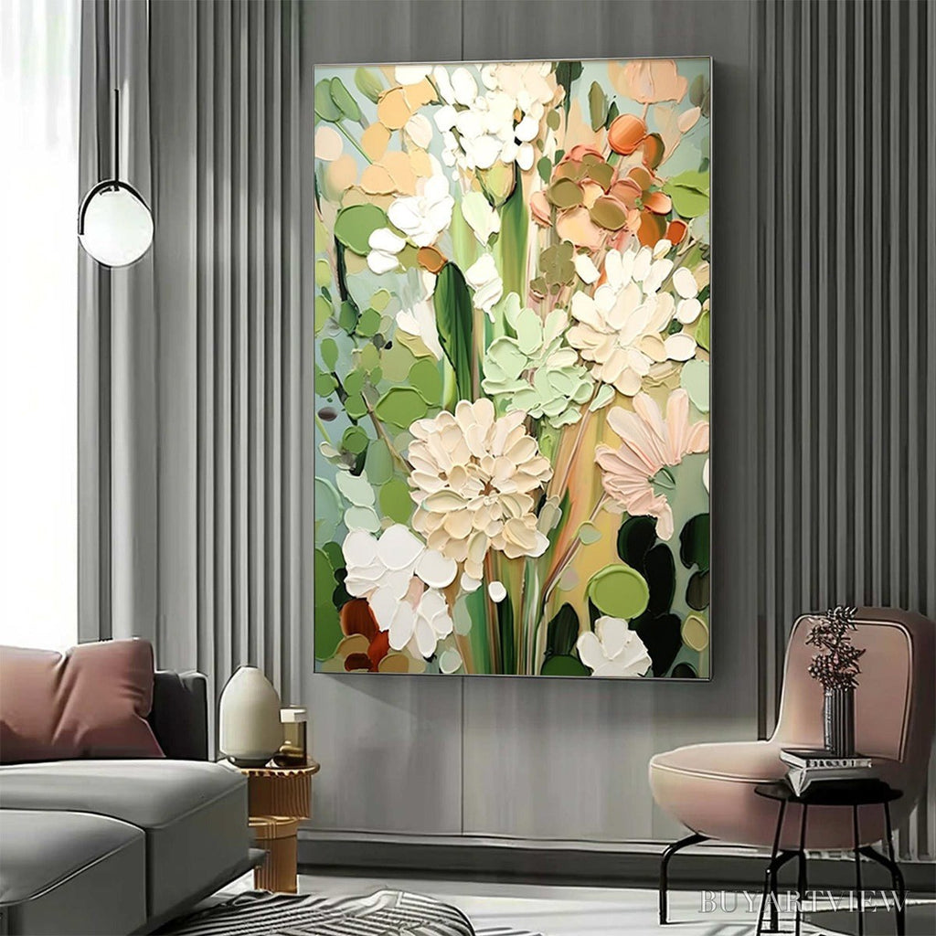 ARTOVITAS Serene Blossoms – Impressionist Floral Oil Painting - image 6