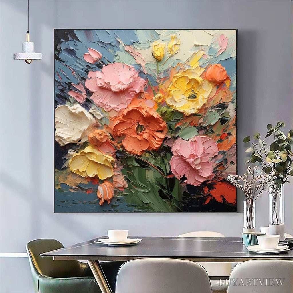 ARTOVITAS Blooming Bouquet – Textured Floral Oil Painting - image 2