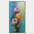 ARTOVITAS Chroma Roses – Colorful Roses Floral Impasto Oil Painting - image 1