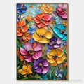 ARTOVITAS Blooming Rhapsody – Colorful Impasto Floral Oil Painting - image 1
