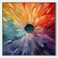 ARTOVITAS Chroma Bloom – Colorful Abstract Impasto Oil Painting - image 1