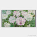 ARTOVITAS Blushing Peonies – Floral Painting in Soft Pink and White - image 1