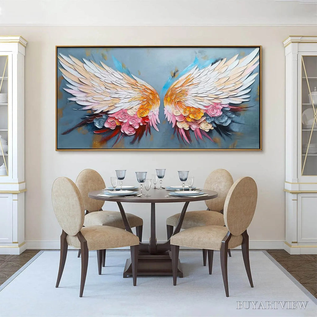 ARTOVITAS Floral Flight – Textured Floral Wings Oil Painting on Canvas - image 6