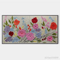 ARTOVITAS Hand-Painted Floral Oil Painting - Vibrant Garden Art - image 1