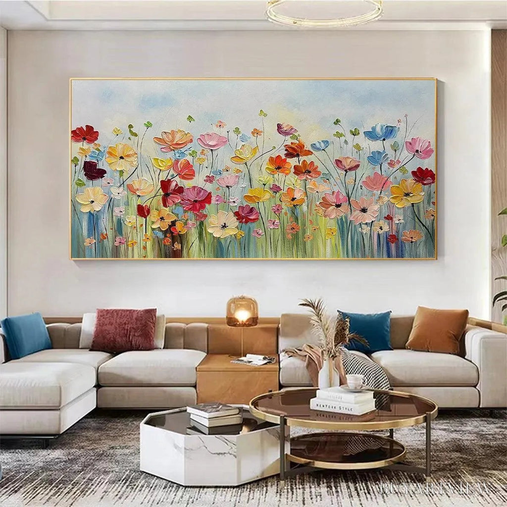 ARTOVITAS Colorful Floral Oil Painting - Blooming Garden Art - image 2